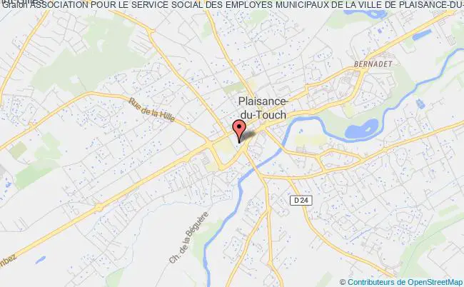 plan association Association Pour Le Service Social Des Employes Municipaux De La Ville De Plaisance-du-touch Plaisance-du-Touch