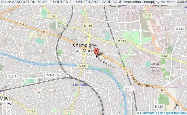 plan association Association Pour Le Soutien À L'insuffisance Cardiaque Champigny-sur-Marne