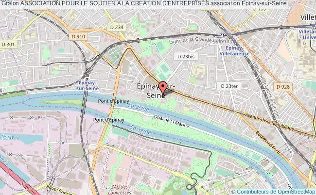 plan association Association Pour Le Soutien A La Creation D'entreprises Épinay-sur-Seine