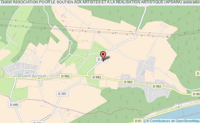 plan association Association Pour Le Soutien Aux Artistes Et A La Realisation Artistique (apsara) Saint-Arnoult