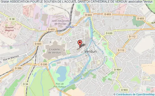 plan association Association Pour Le Soutien De L'accueil Dans La Cathedrale De Verdun Verdun