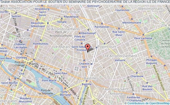 plan association Association Pour Le Soutien Du Seminaire De Psychogeriatrie De La Region Ile De France (assprif) Paris