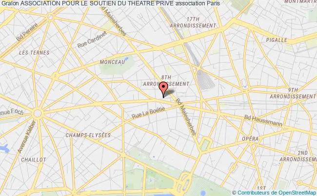 plan association Association Pour Le Soutien Du Theatre Prive Paris