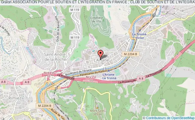 plan association Association Pour Le Soutien Et L'integration En France ; Club De Soutien Et De L'integration (csi) Nice