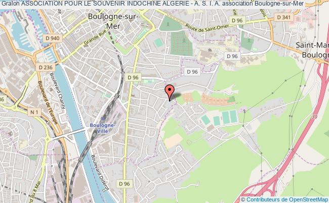 plan association Association Pour Le Souvenir Indochine Algerie - A. S. I. A. Boulogne-sur-Mer