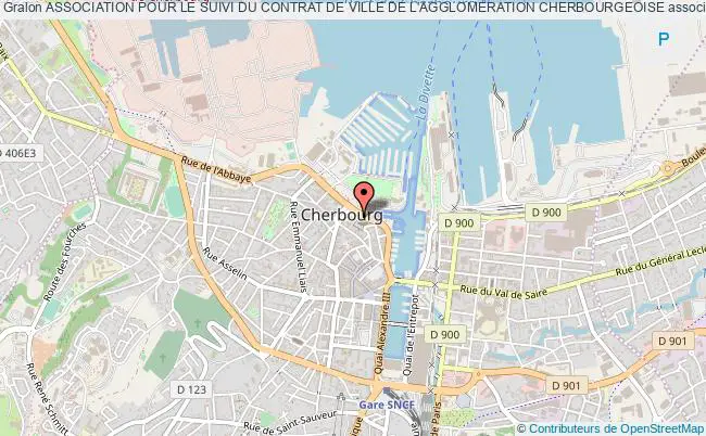 plan association Association Pour Le Suivi Du Contrat De Ville De L'agglomeration Cherbourgeoise Cherbourg-Octeville