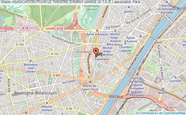plan association Association Pour Le Theatre D'avant-garde (a.t.a.g.) Paris