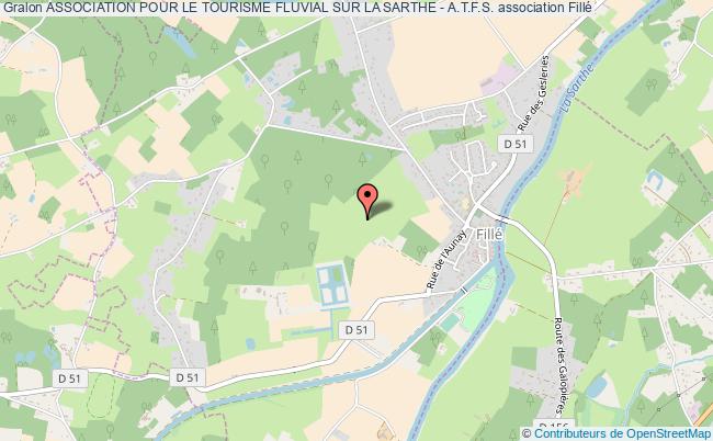 plan association Association Pour Le Tourisme Fluvial Sur La Sarthe - A.t.f.s. Fillé