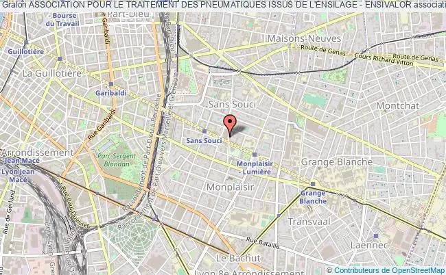 plan association Association Pour Le Traitement Des Pneumatiques Issus De L'ensilage - Ensivalor Lyon
