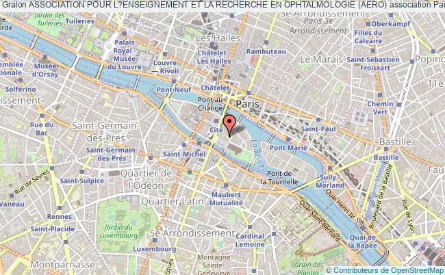 plan association Association Pour L?enseignement Et La Recherche En Ophtalmologie (aero) Paris