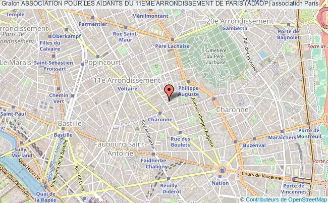 plan association Association Pour Les Aidants Du 11eme Arrondissement De Paris (adaop) Paris