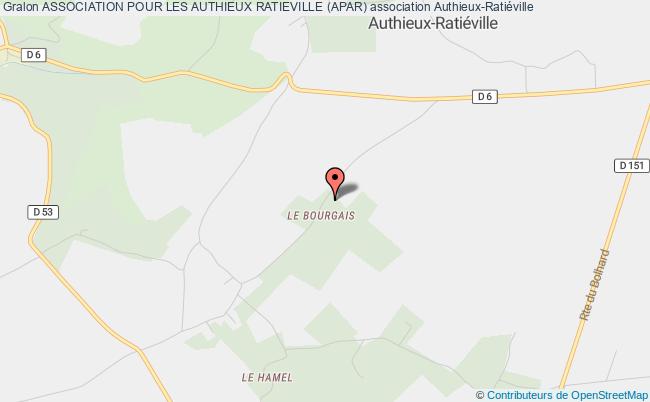 plan association Association Pour Les Authieux Ratieville (apar) Authieux-Ratiéville