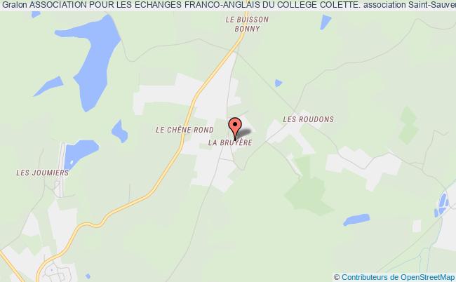 plan association Association Pour Les Echanges Franco-anglais Du College Colette. Saint-Sauveur-en-Puisaye