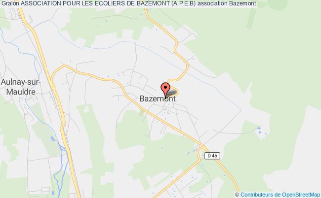 plan association Association Pour Les Ecoliers De Bazemont (a.p.e.b) Bazemont