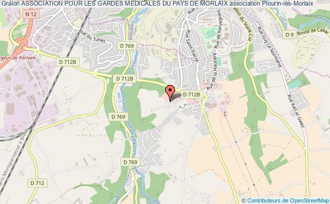plan association Association Pour Les Gardes Medicales Du Pays De Morlaix Plourin-lès-Morlaix