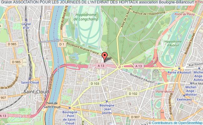 plan association Association Pour Les Journees De L'internat Des Hopitaux Boulogne-Billancourt