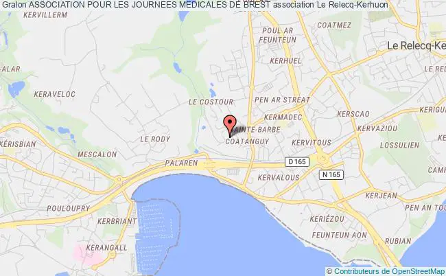 plan association Association Pour Les Journees Medicales De Brest Le Relecq-Kerhuon