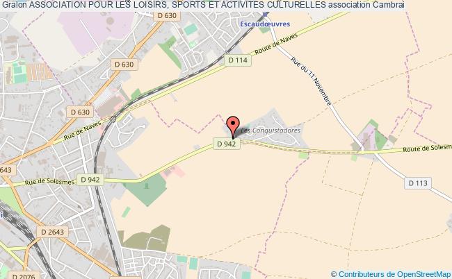 plan association Association Pour Les Loisirs, Sports Et Activites Culturelles Cambrai
