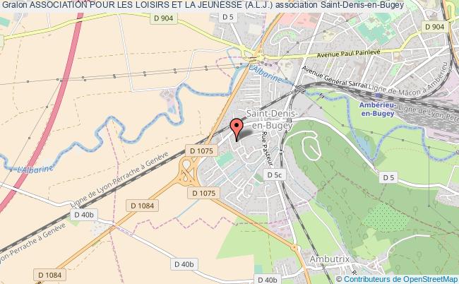 plan association Association Pour Les Loisirs Et La Jeunesse (a.l.j.) Saint-Denis-en-Bugey