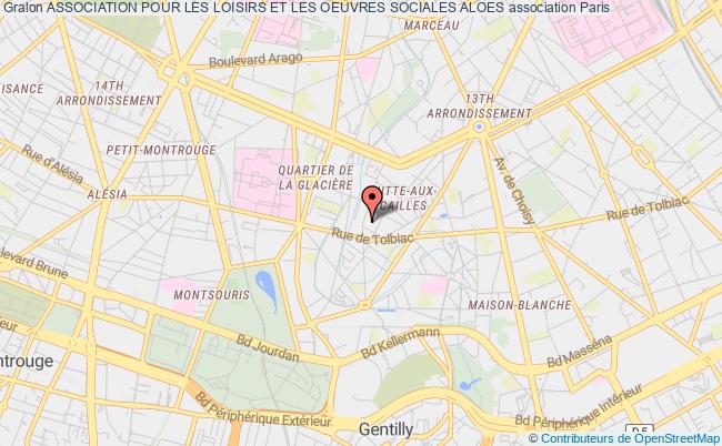 plan association Association Pour Les Loisirs Et Les Oeuvres Sociales Aloes Paris