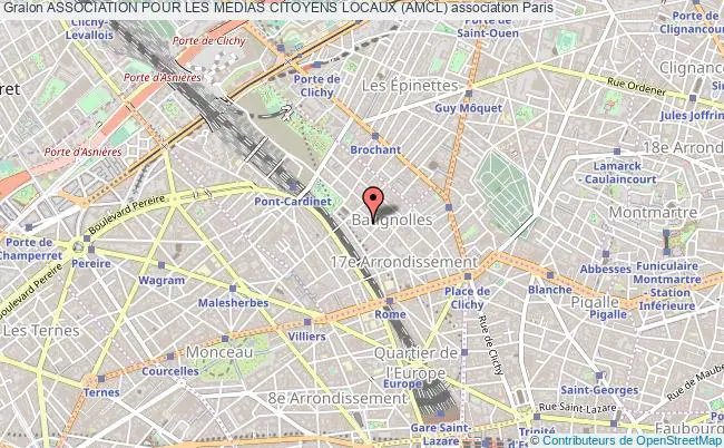 plan association Association Pour Les Medias Citoyens Locaux (amcl) Paris