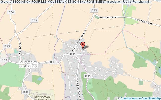 plan association Association Pour Les Mousseaux Et Son Environnement Jouars-Pontchartrain