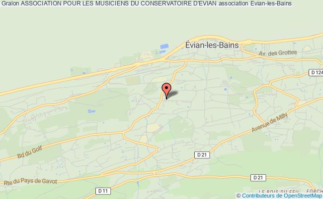 plan association Association Pour Les Musiciens Du Conservatoire D'evian Évian-les-Bains