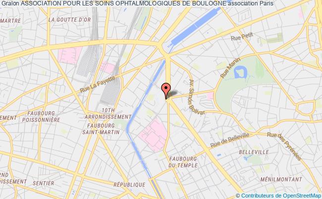 plan association Association Pour Les Soins Ophtalmologiques De Boulogne Paris
