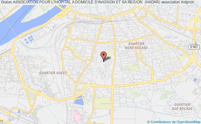 plan association Association Pour L?hÔpital A Domicile D'avignon Et Sa Region  (hadar) Avignon