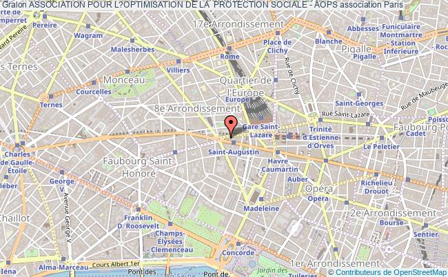 plan association Association Pour L?optimisation De La  Protection Sociale - Aops Paris