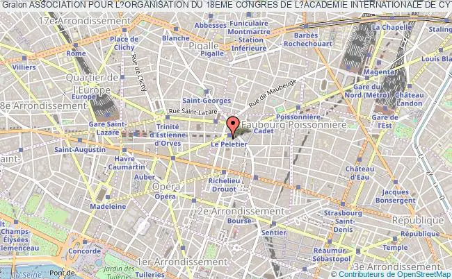 plan association Association Pour L?organisation Du 18eme Congres De L?academie Internationale De Cytologie, Paris 2013 Paris