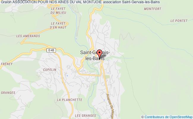 plan association Association Pour Nos AÎnÉs Du Val Montjoie Saint-Gervais-les-Bains