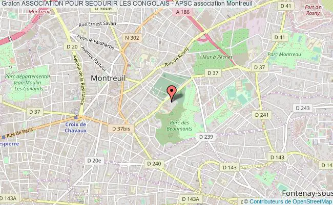 plan association Association Pour Secourir Les Congolais - Apsc Montreuil