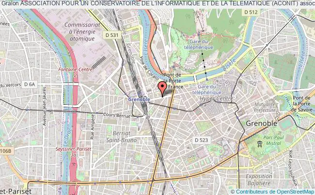 plan association Association Pour Un Conservatoire De L'informatique Et De La Telematique (aconit) Grenoble