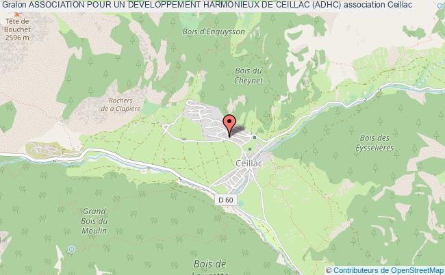 ASSOCIATION POUR UN DEVELOPPEMENT HARMONIEUX DE CEILLAC (ADHC)