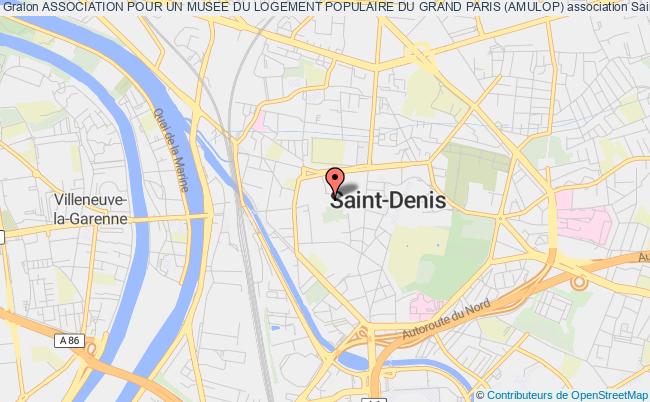 plan association Association Pour Un Musee Du Logement Populaire Du Grand Paris (amulop) Saint-Denis
