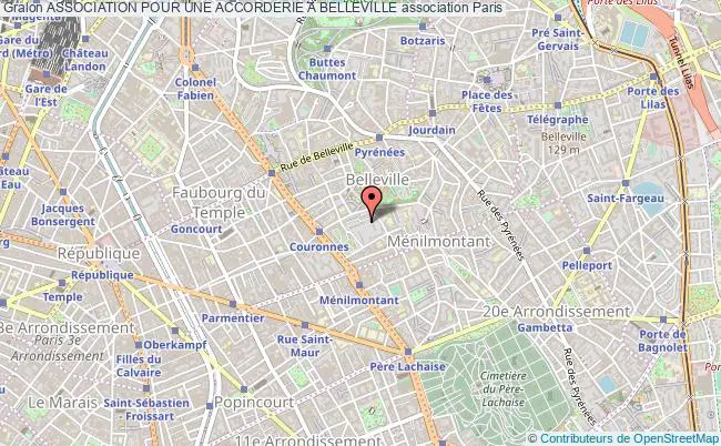 plan association Association Pour Une Accorderie A Belleville Paris