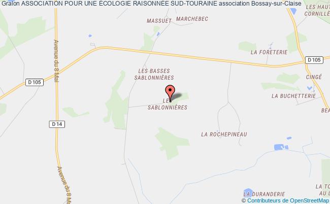 plan association Association Pour Une Écologie RaisonnÉe Sud-touraine Bossay-sur-Claise