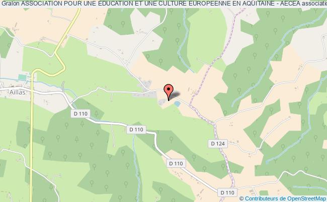 plan association Association Pour Une Education Et Une Culture Europeenne En Aquitaine - Aecea Aillas