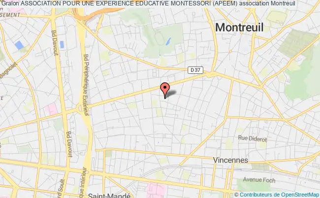 plan association Association Pour Une Experience Educative Montessori (apeem) Montreuil