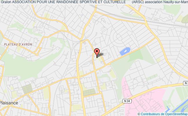 plan association Association Pour Une RandonnÉe Sportive Et Culturelle      (arsc) Neuilly-sur-Marne