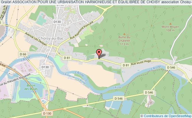 plan association Association Pour Une Urbanisation Harmonieuse Et ÉquilibrÉe De Choisy Choisy-au-Bac