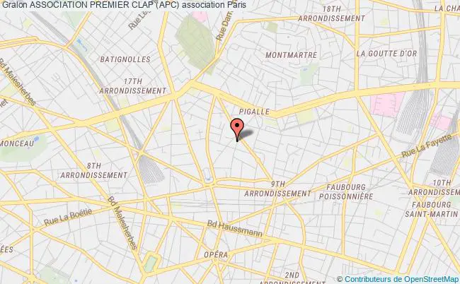 plan association Association Premier Clap (apc) Paris