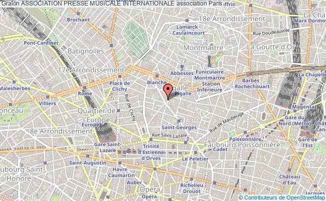 plan association Association Presse Musicale Internationale Paris
