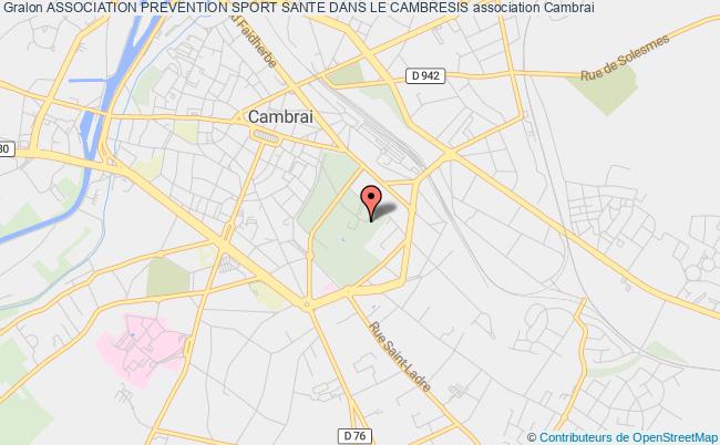 plan association Association Prevention Sport Sante Dans Le Cambresis Cambrai