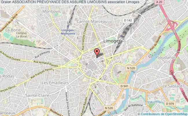 plan association Association PrÉvoyance Des Assures Limousins Limoges