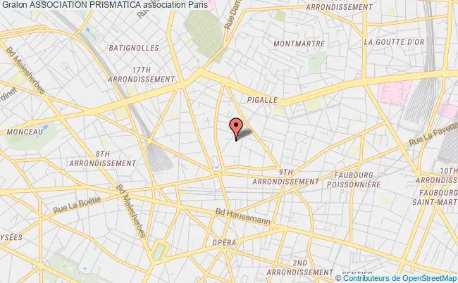 plan association Association Prismatica Paris 9e