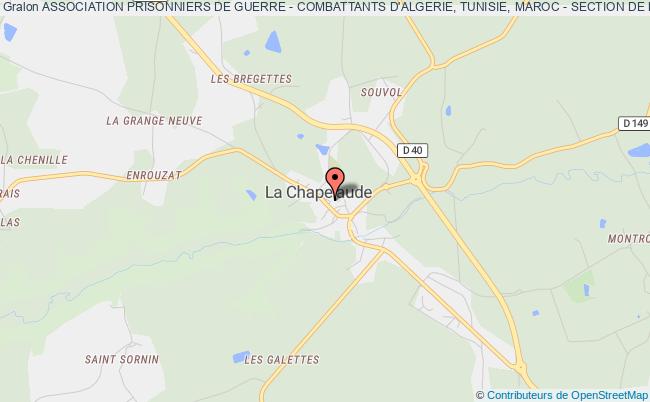 ASSOCIATION PRISONNIERS DE GUERRE - COMBATTANTS D'ALGERIE, TUNISIE, MAROC - SECTION DE LA CHAPELAUDE