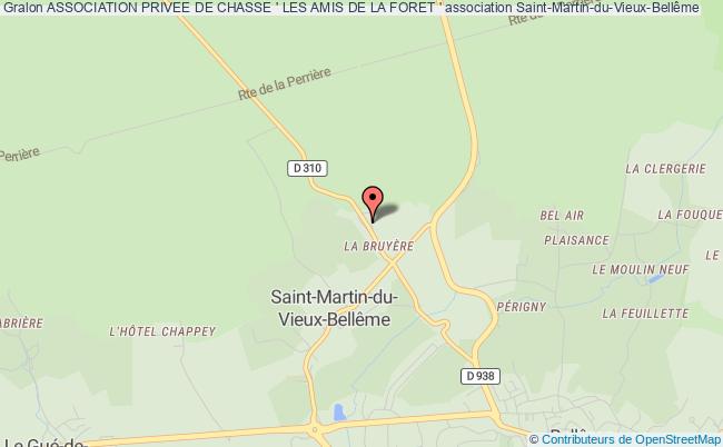plan association Association Privee De Chasse ' Les Amis De La Foret ' Saint-Martin-du-Vieux-Bellême