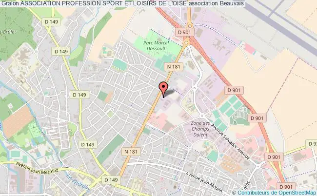 plan association Association Profession Sport Et Loisirs De L'oise Beauvais